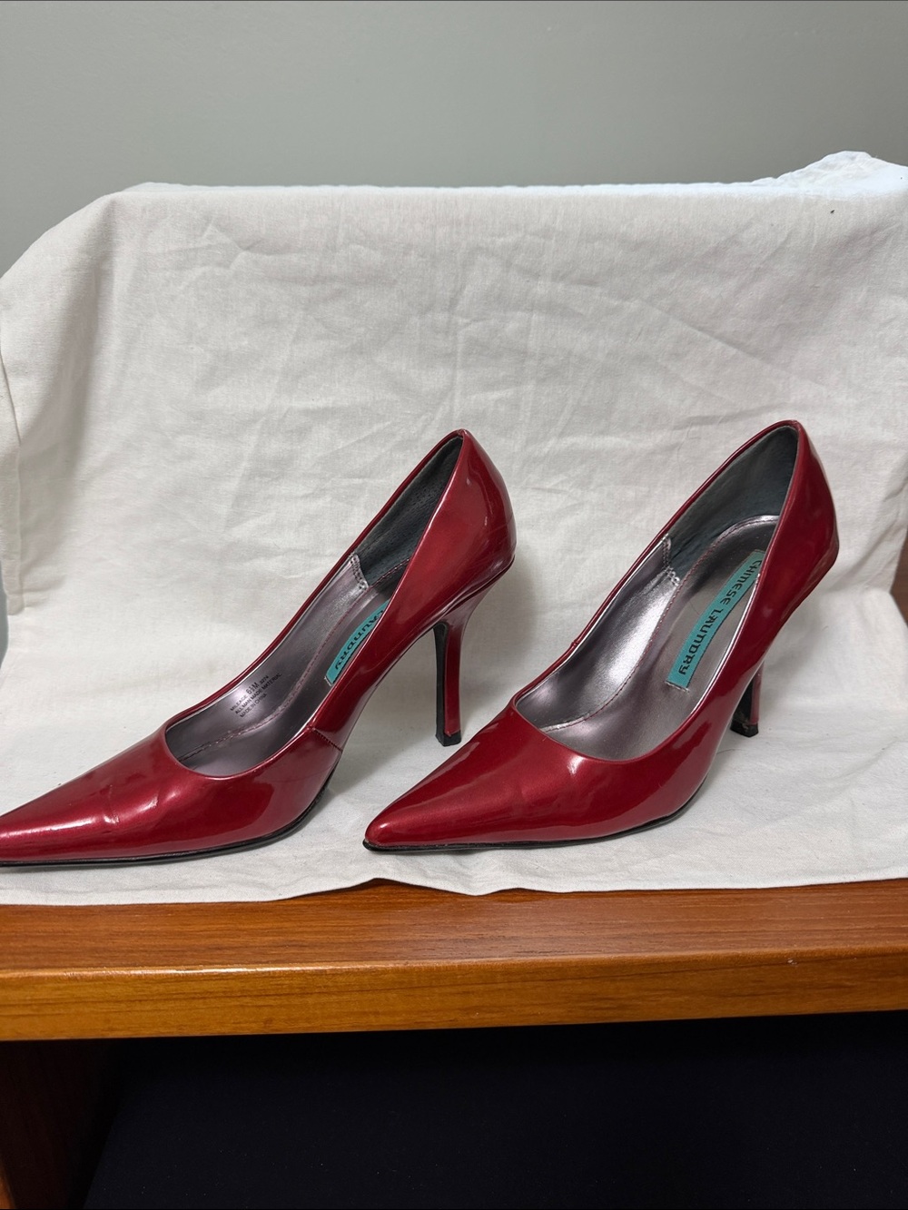 Chinese Laundry Red Patent Pointed-Toe Stiletto Pumps